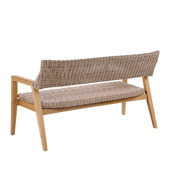 Spencer Outdoor 2 - Seat Loveseat, Grade A Teak, Willow