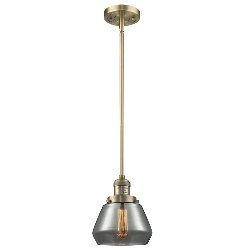 Chill 1 - Light Single Pendant, Brushed Brass, Plated Smoked, 128.63" x 7" x 7"