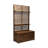 Élégant banc en bois avec support de rangement - entrée 68,38 po de haut x 37,91 po de large 17,56 po de profondeur organisez votre espace