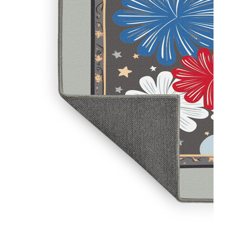 Tapis vacances des fêtes The Holiday Aisle®, Rectangulaire 8 pi x 10 pi