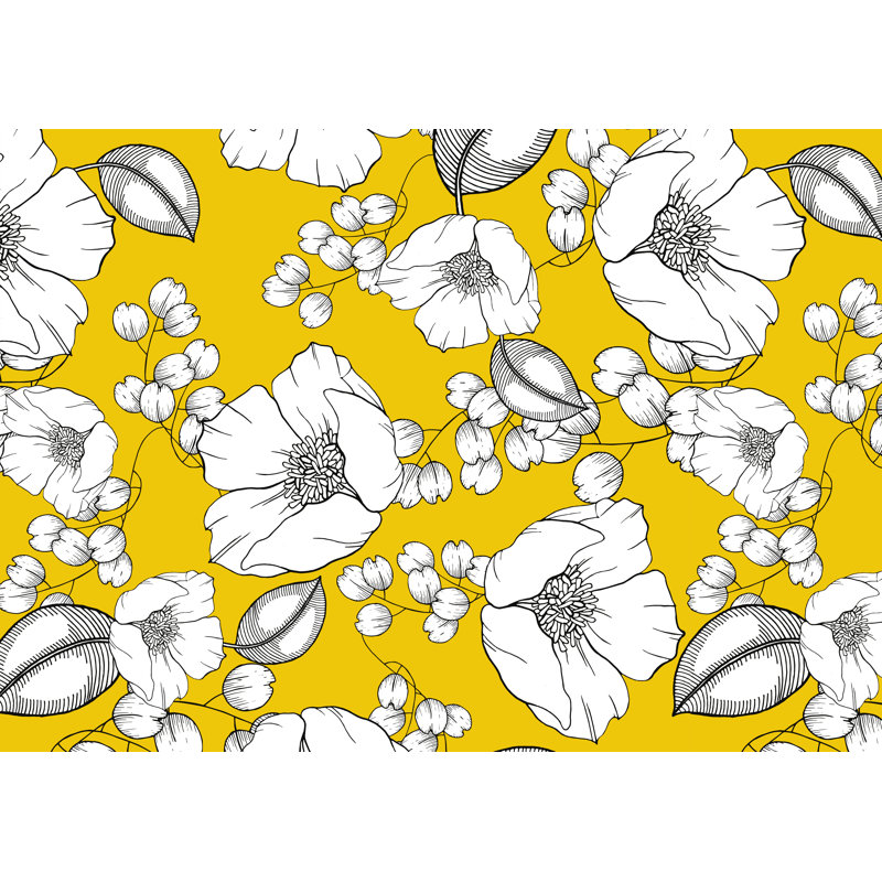 Galip Floral Area Rug, Rectangle 140 x 200cm