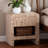 Bali & Pari Callan Bohemian Woven Natural Grasscloth 1-Drawer Nightstand