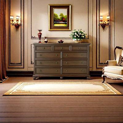 European-style Retro Cabinet Solid Wood Accent Chest