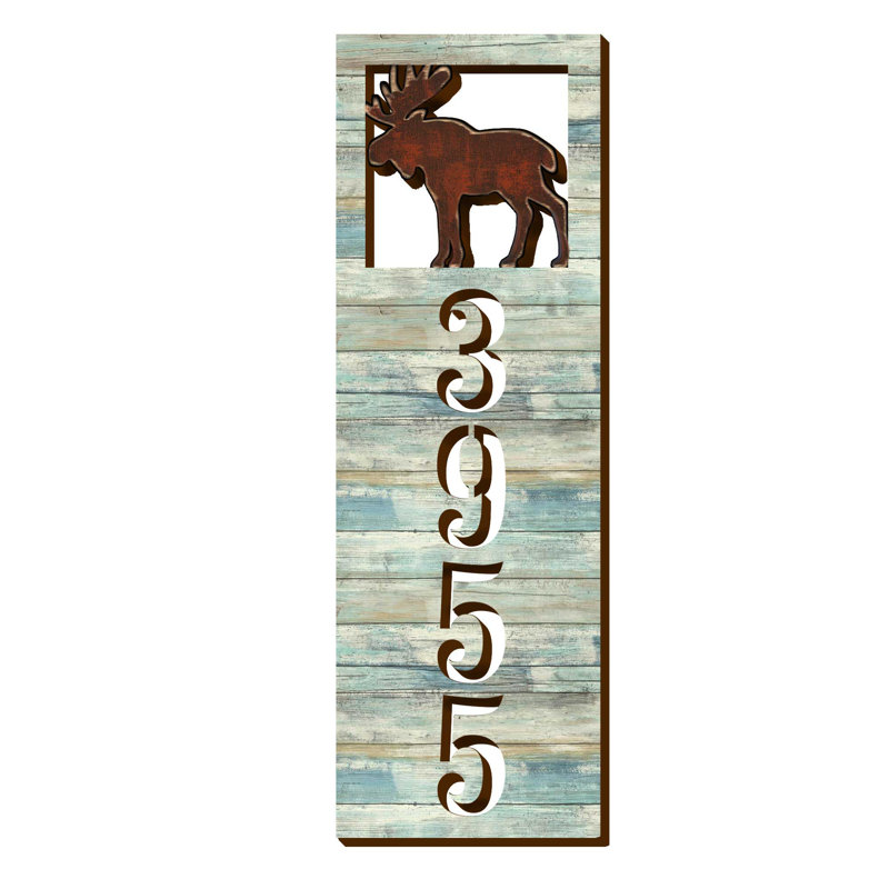 Plaque d'adresse sur 1 ligne Moose, Oui