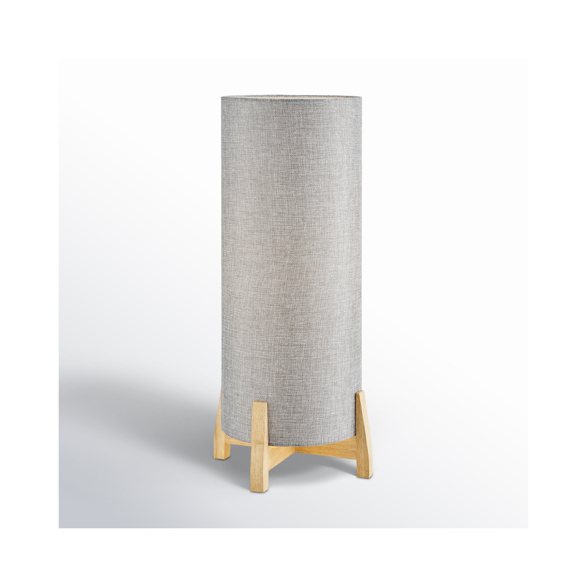 Gahraman 24'' Battery Powered Integrated LED Outdoor Table Lamp, Gray