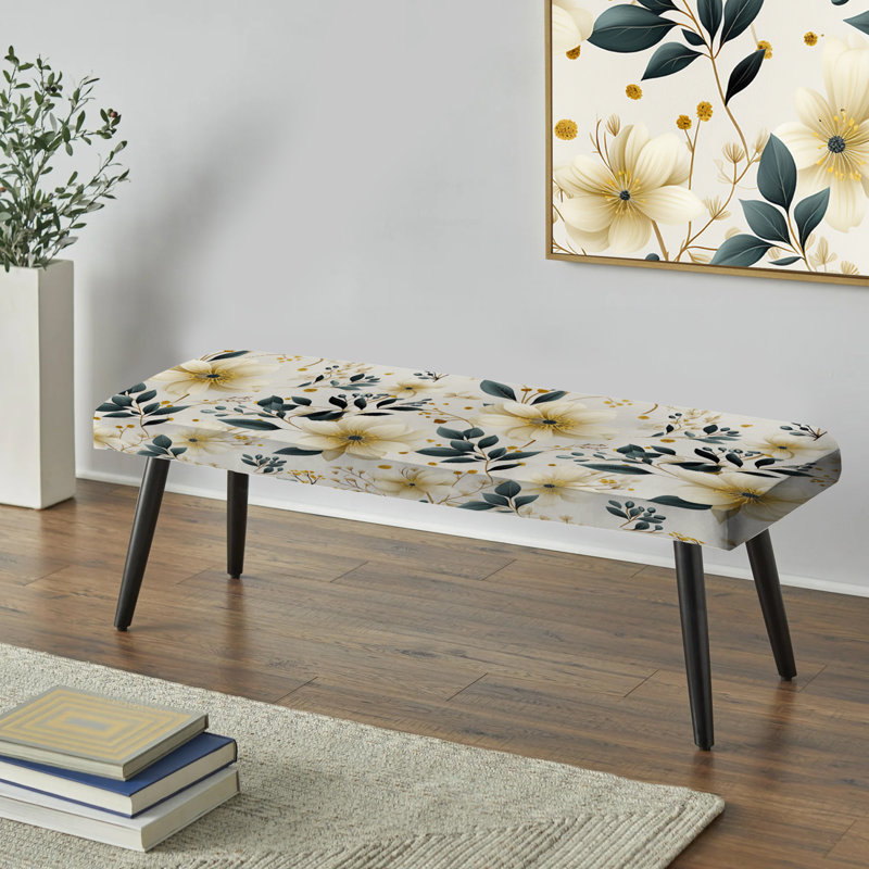 Banc floral rembourré Serenity Floral