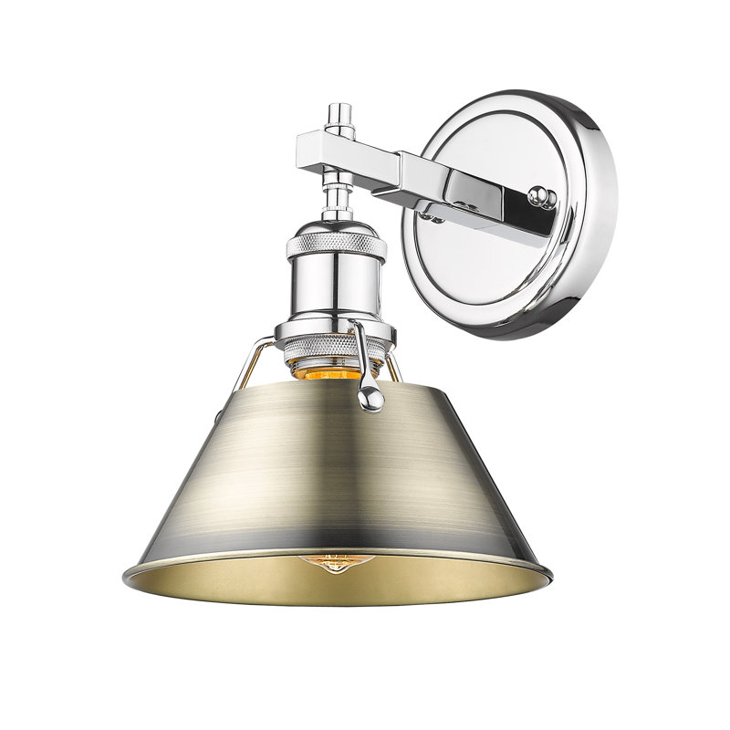 Felda Vanity Light, Chrome, Aged Brass