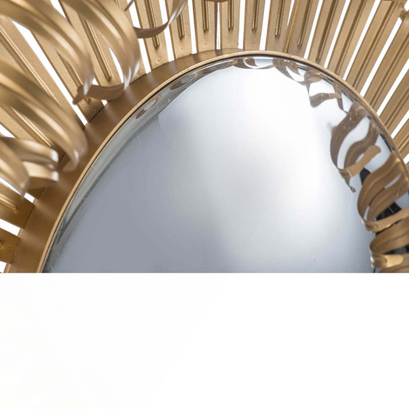 Miroir Sunburst Design avec 80% de fer et 20% de plastique