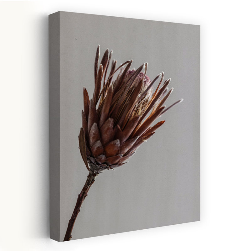 Art contemporain, fleur, art moderne et minimaliste, H 24 po x l 16 po