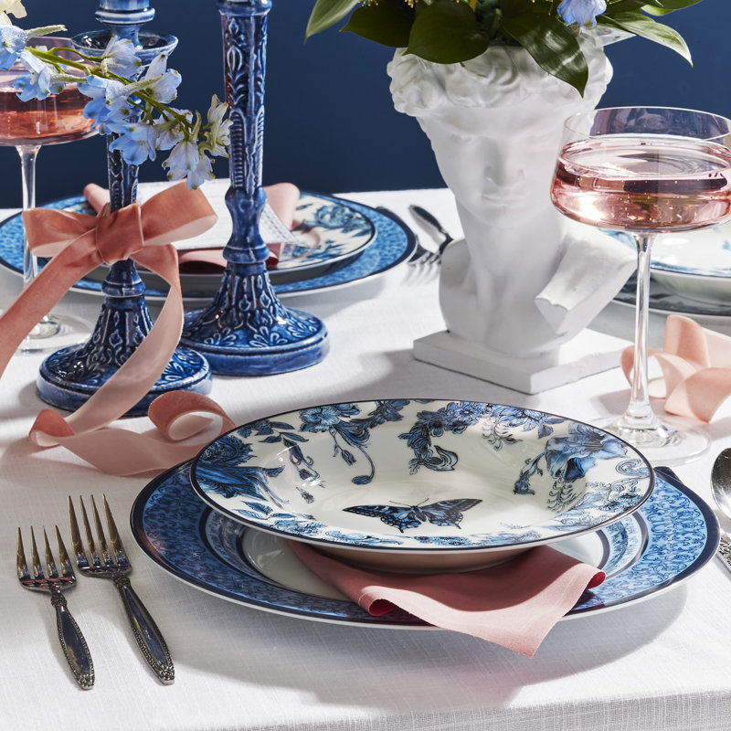 Marchesa Monarcha 12-Piece Dinnerware Set Porcelain