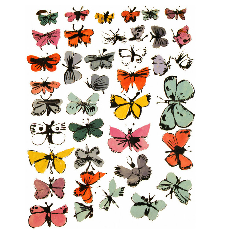 Papillons, 1955, H 18 po x l 14 po