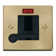 Satin Brass 13A Fused Connection Unit Switched With Neon With Flex