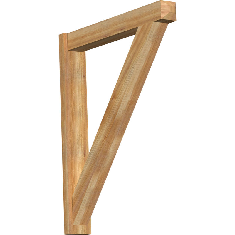 Artisan traditionnel en bois rustique, P 38 po x H 46 po, Cèdre rouge de l'Ouest de 6 po (sciage brut)