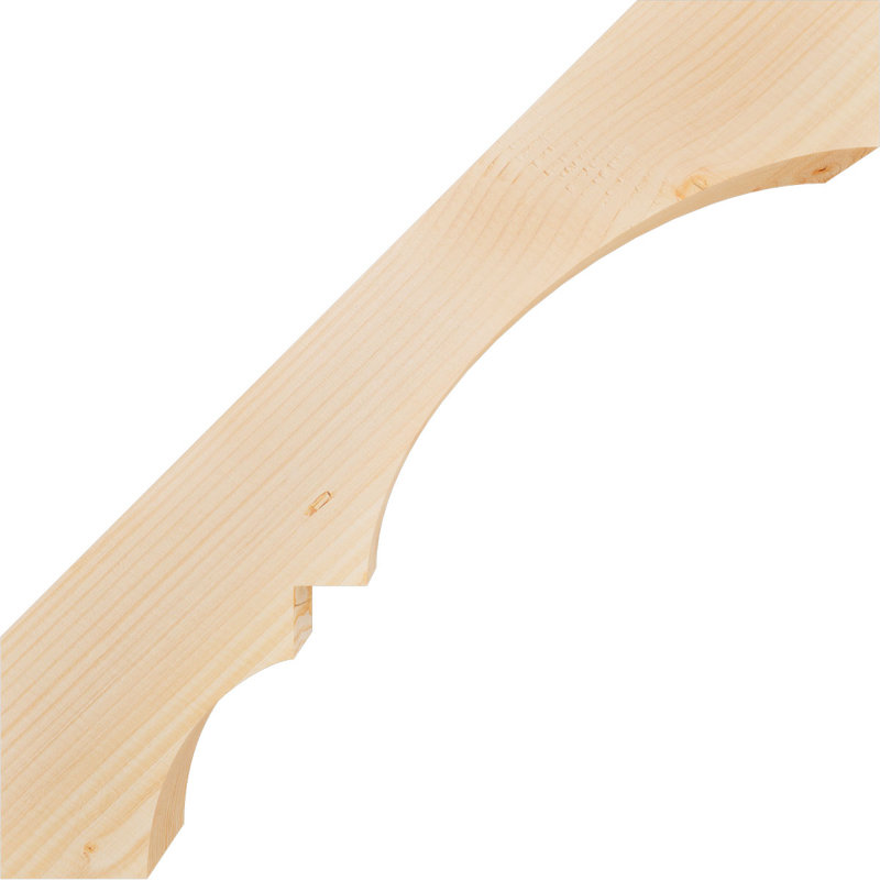 Genouillère Balboa, Sapin de Douglas, Lisse, H 24 po x l 3,5 po x P 24 po
