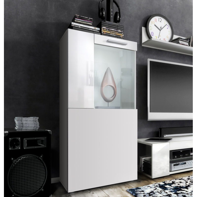 Killion Display Cabinet, Matt White, Without LED