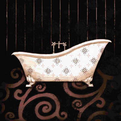 Baignoire tourbillon rose 1