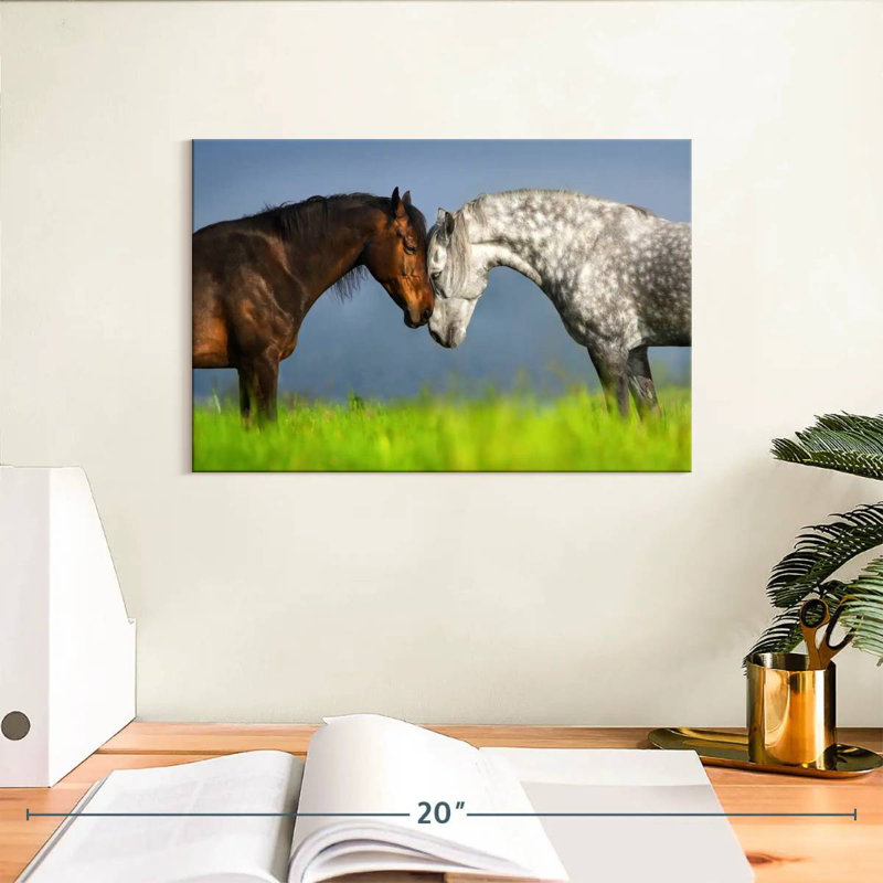 Couple de chevaux Hardie, H 8 po x l 12 po