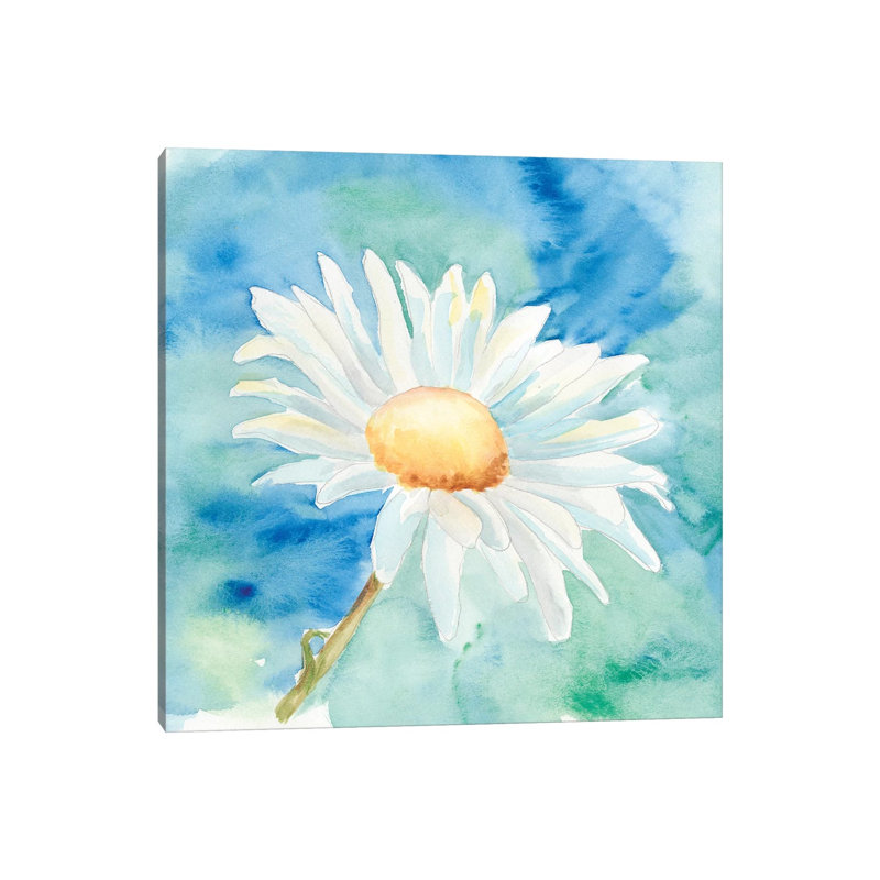 Daisy Sunshine II by Regina Moore - Wrapped Canvas Painting, 30.48 cm H x 30.48 cm W