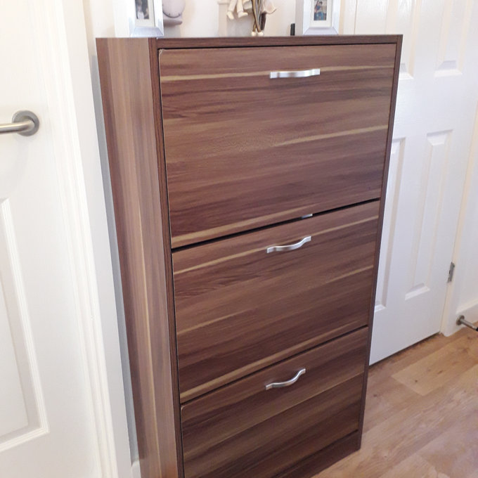 Wayfair Basics™ Vida Drawer Flip Down Shoe Storage Free Standing