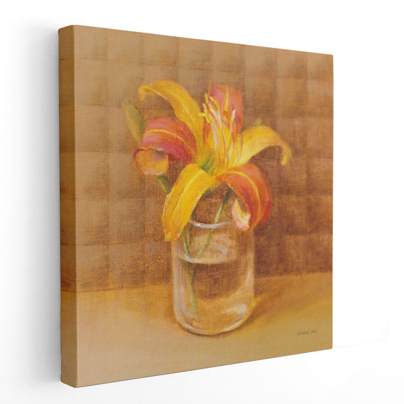 Lily in Glass - Canvas Print Wall Art, 12" H x 12" W
