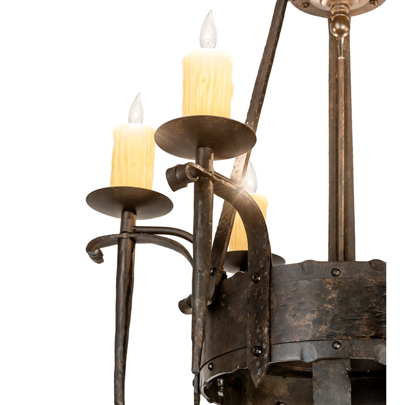 Lustre empire 6 lumières de style bougie Meltzer