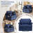 Swivel Corduroy Barrel Chair Accent Chair with Turntable and Side Storage Pocket for Living Room-487440299