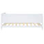 Lit de jour simple blanc / - Design classique de style Mid-Century en bois et pour un repos paisible Élégante construction moderne Accoudoir confortable-1352232769-1352232771