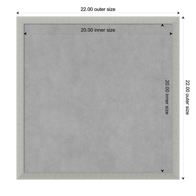 Magnetic Metal Magnetic, 22" H x 22" W