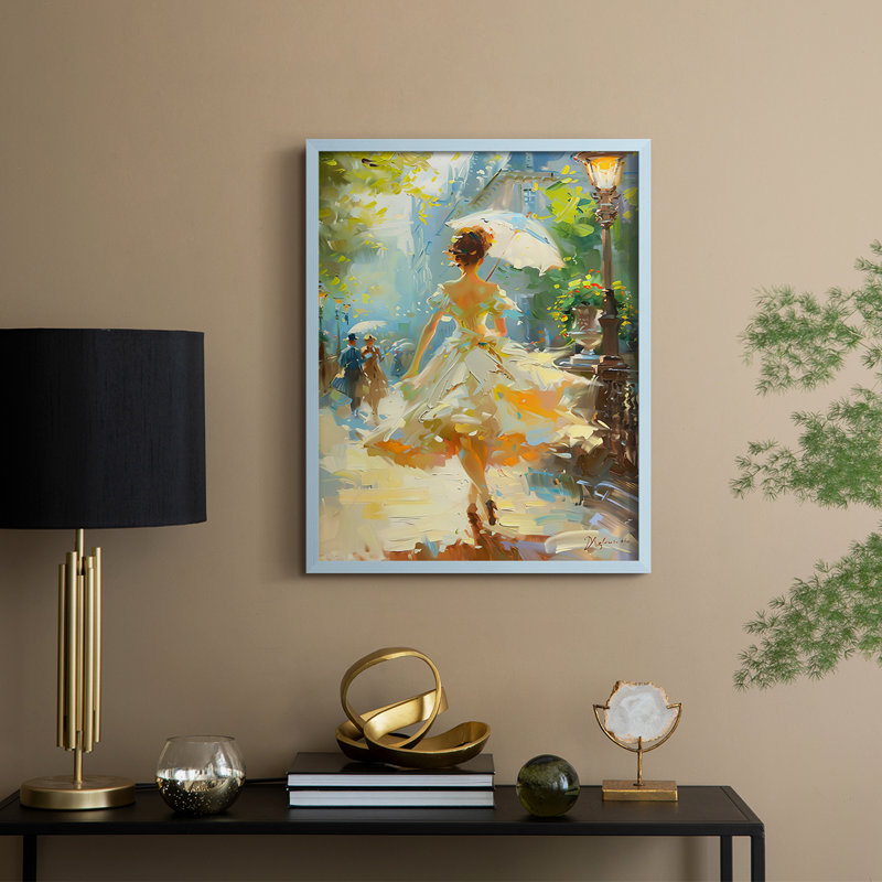 «WOMEN Series DCCL XXXVII», reproduction encadrée - bois massif, Bleu, H 30 po x l 24 po