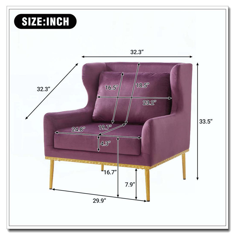 Chaise de lecture Modern, Mauve