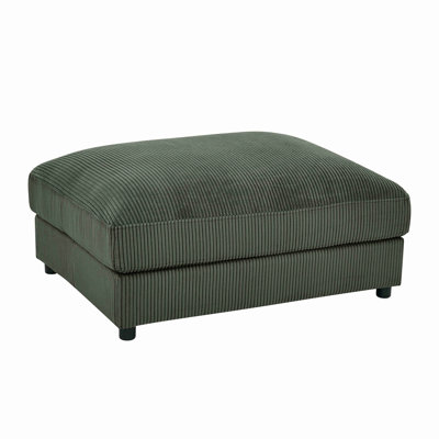 Corduroy Upholstered Rectangle Ottoman