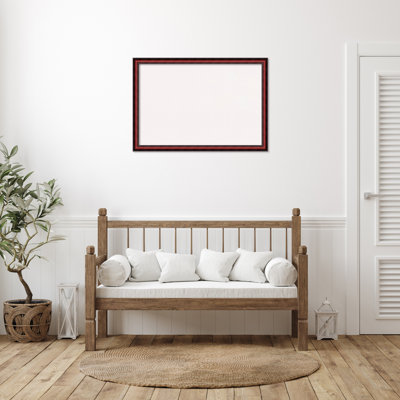 Tableau blanc en liège, cadre en bois Rubino Cherry Scoop - babillard, tableau d'organisation, tableau d'affichage