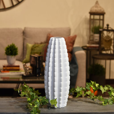 Vase de table cylindrique bellied en céramique sylvie