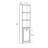 Modern White Bookshelf, 5-Tier Design, 17.7 x 72.8 x 9.4 inches | 100% Melamine Coated Particle Board, Thickness: 0.6 inches | Wall-Mountable, Stylish and Functional Storage Solution for Home & Office