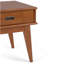 Draper - Table de bout Mid Century - Brun teck
