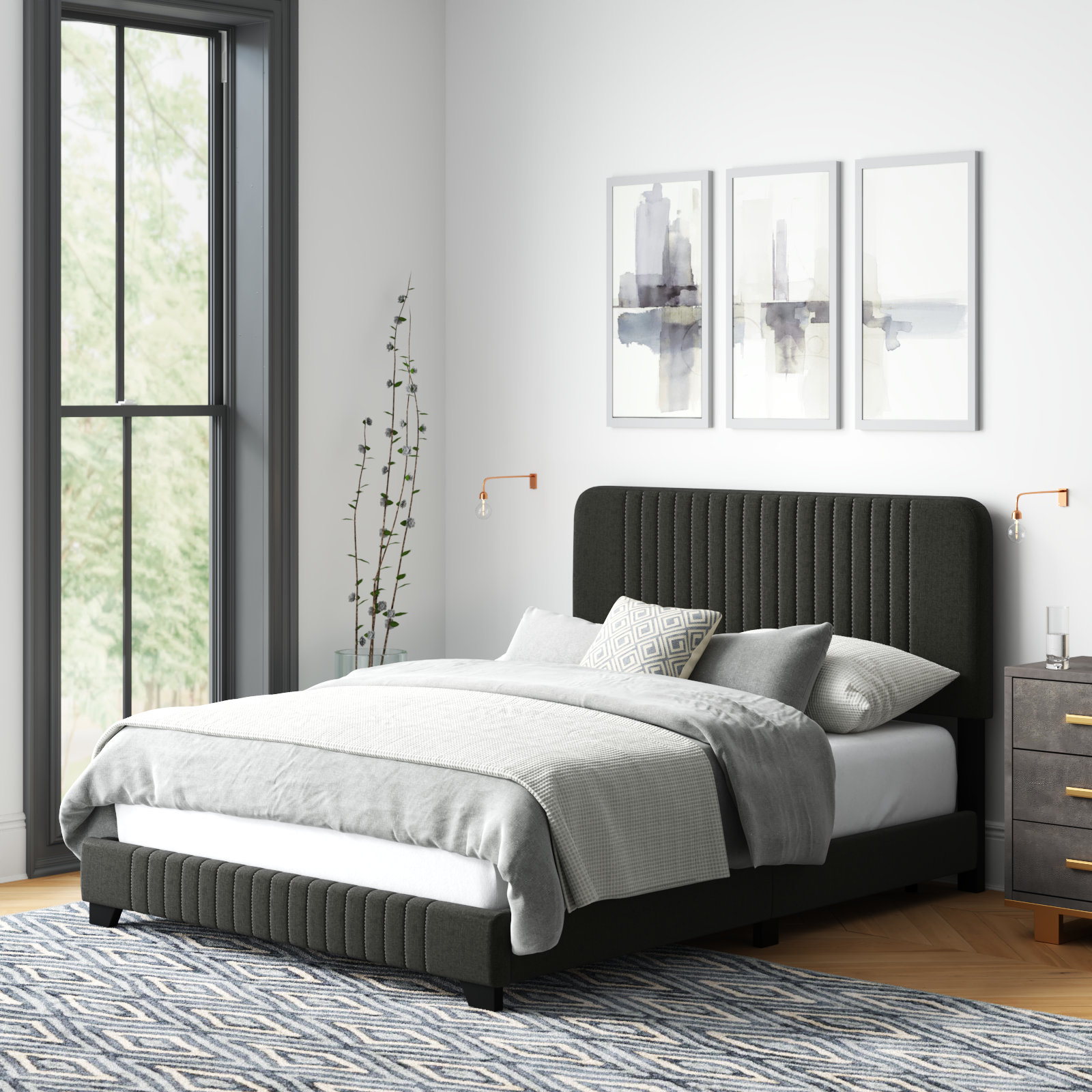 Delp upholstered store bed