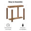 Solid Wood Top Console Table-2091918264