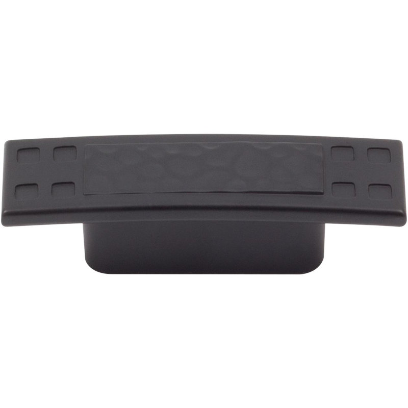 2 6/10" Length Rectangle Knob, Matte Black