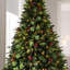 Victorian Green Artificial Christmas Tree with Clear and White Lights-121676256