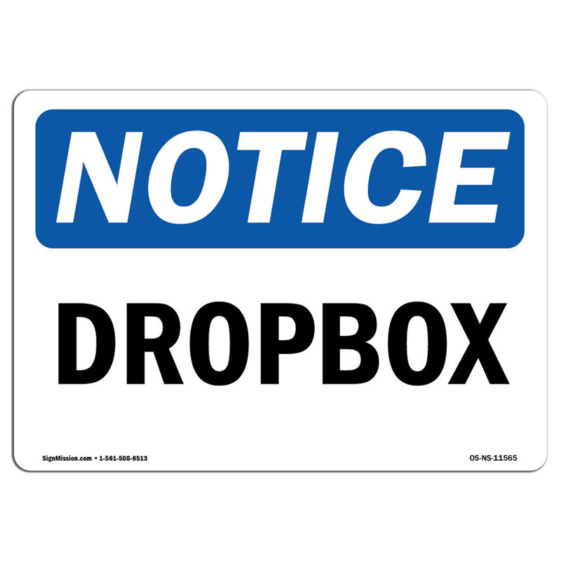 Plaque de dépôt, H 12 po x l 18 po x P 0,1 po