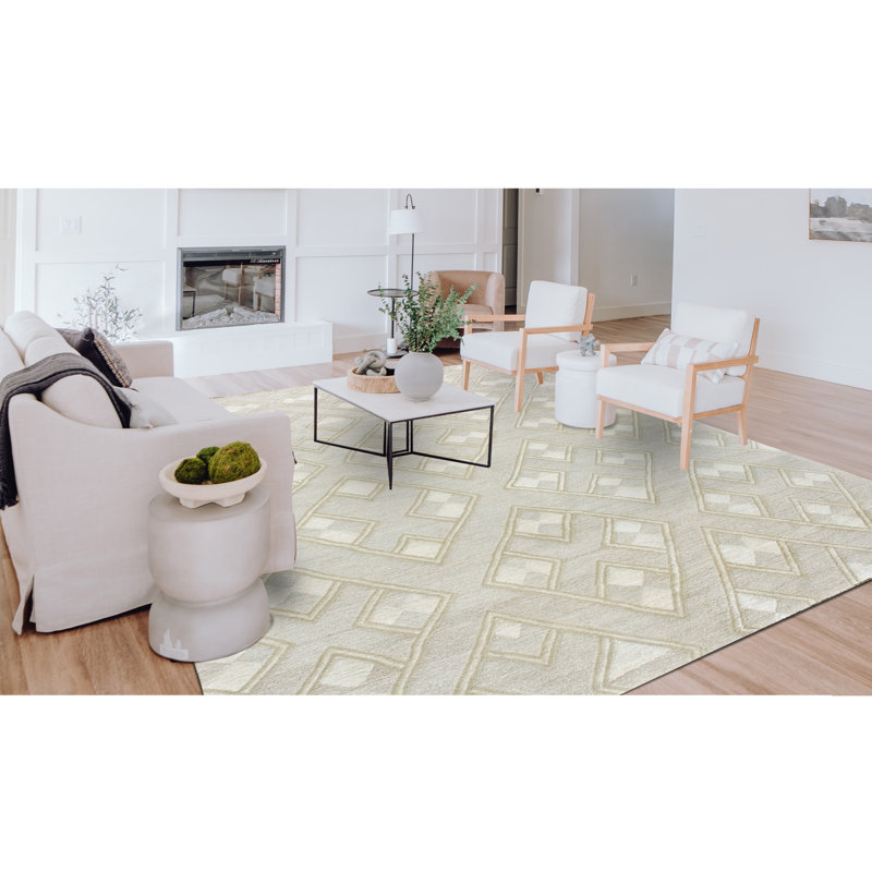 Geometric Area Rug, Rectangle 6' x 9'