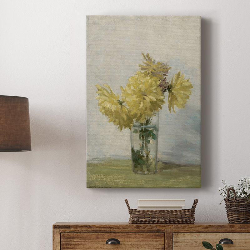 Motif floral rétro CCXLV III - galerie Cavas, H 60 po x l 40 po