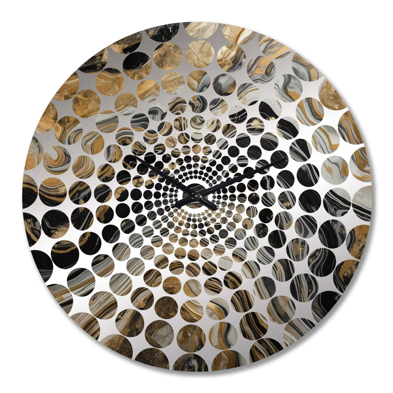 Libero - Abstract Marble Wall Clock, Extra Large