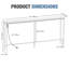 Console Table with Outlet, 71 Inch Sofa Table with Charging Station-118661775-118661777