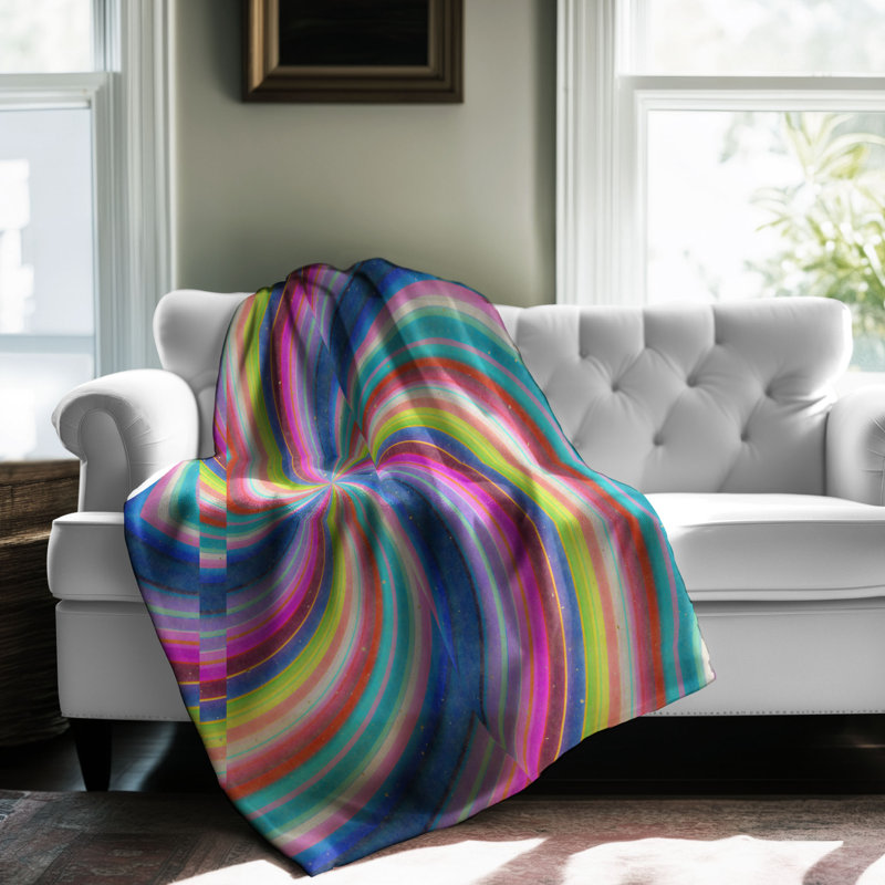 Groovy Twirl - couverture 1 pièce, Grand lit