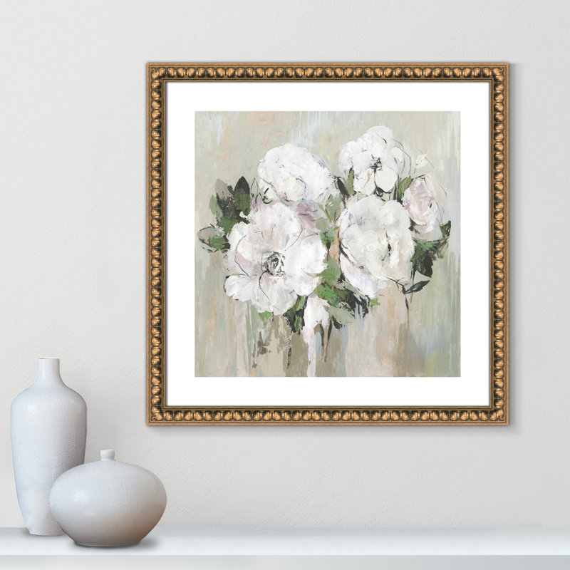 Éternité en une heure - reproduction d'art, Papier avec cadre à perles dorées, H 24,75 po x l 24,75 po x P 1,13 po