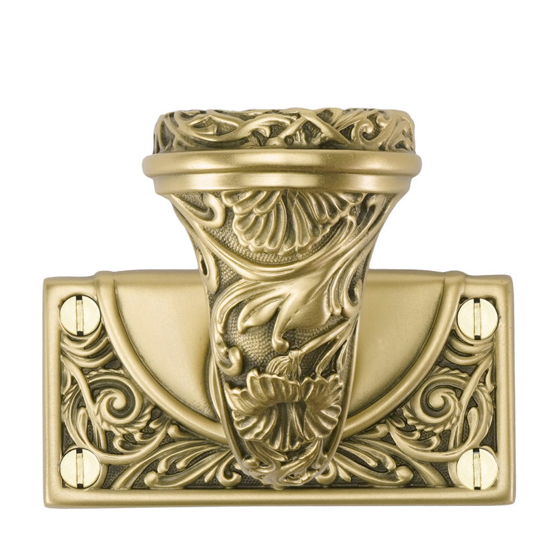 GEORGETOWN LARGE HOOK; BURNISHED BRASS FINISH, Florentine Gold