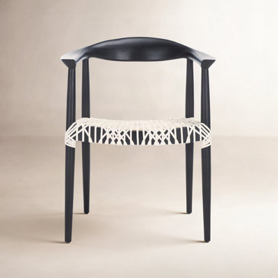 Kazbah Genuine Leather Dining Armchair