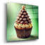 «Christmas Tree Cupcake» par Rey Klimt, art mural en verre acrylique-1638521267