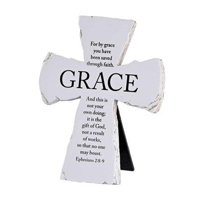 Tabletop Cross Grace Eph. 2:8-9 7H